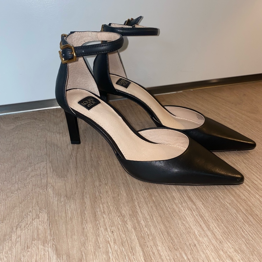 Louise Et Cie Leather Black Heels